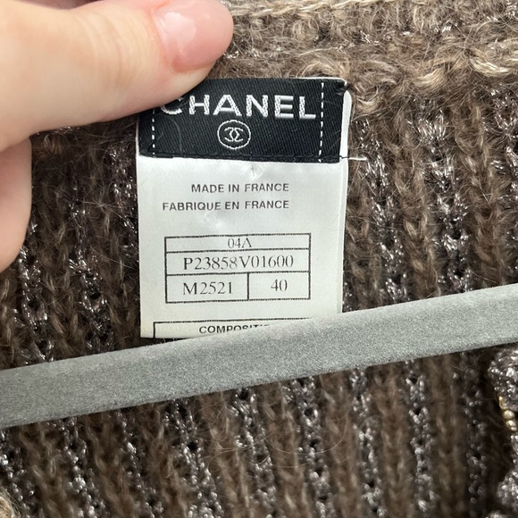 AUTHENTIC VINTAGE CHANEL 2004 KNIT CARDIGAN JACKET COAT - Picture 5 of 5